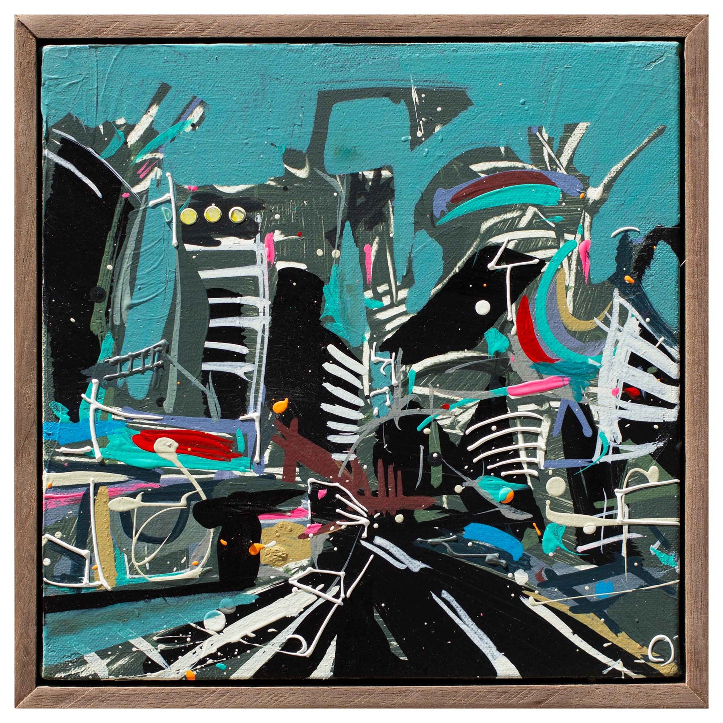 Back Streets - City Lights, 9" x 9"
