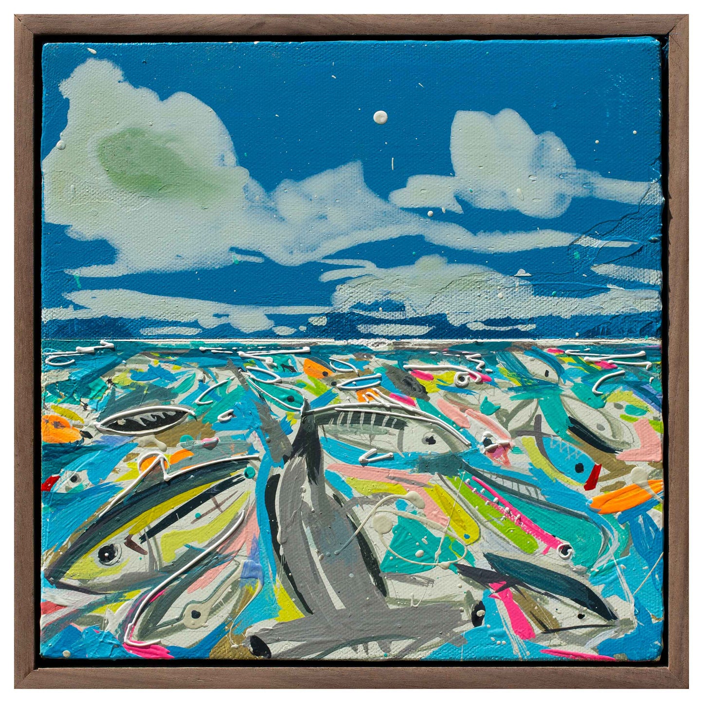 Fish Soup - Baby Hammerhead, 9" x 9"