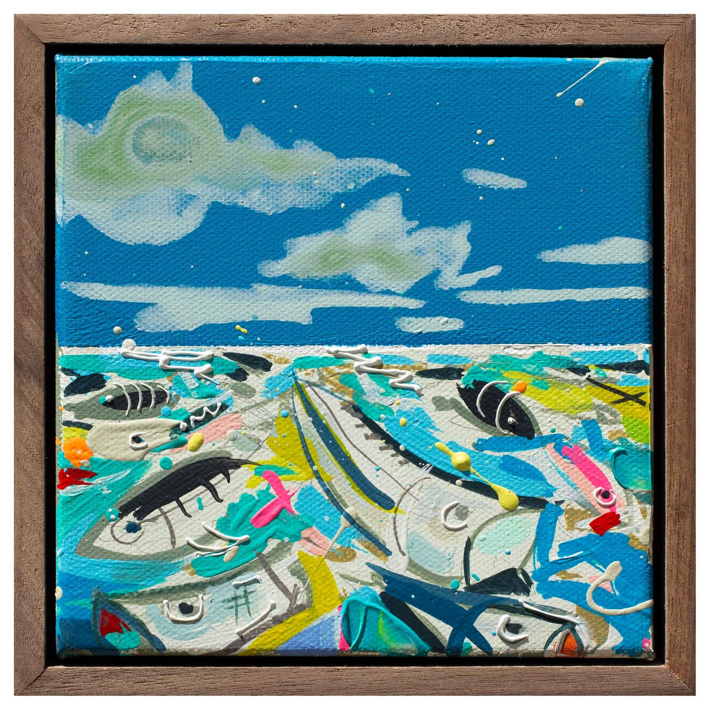 Fish Soup - Striper, 6" x 6"