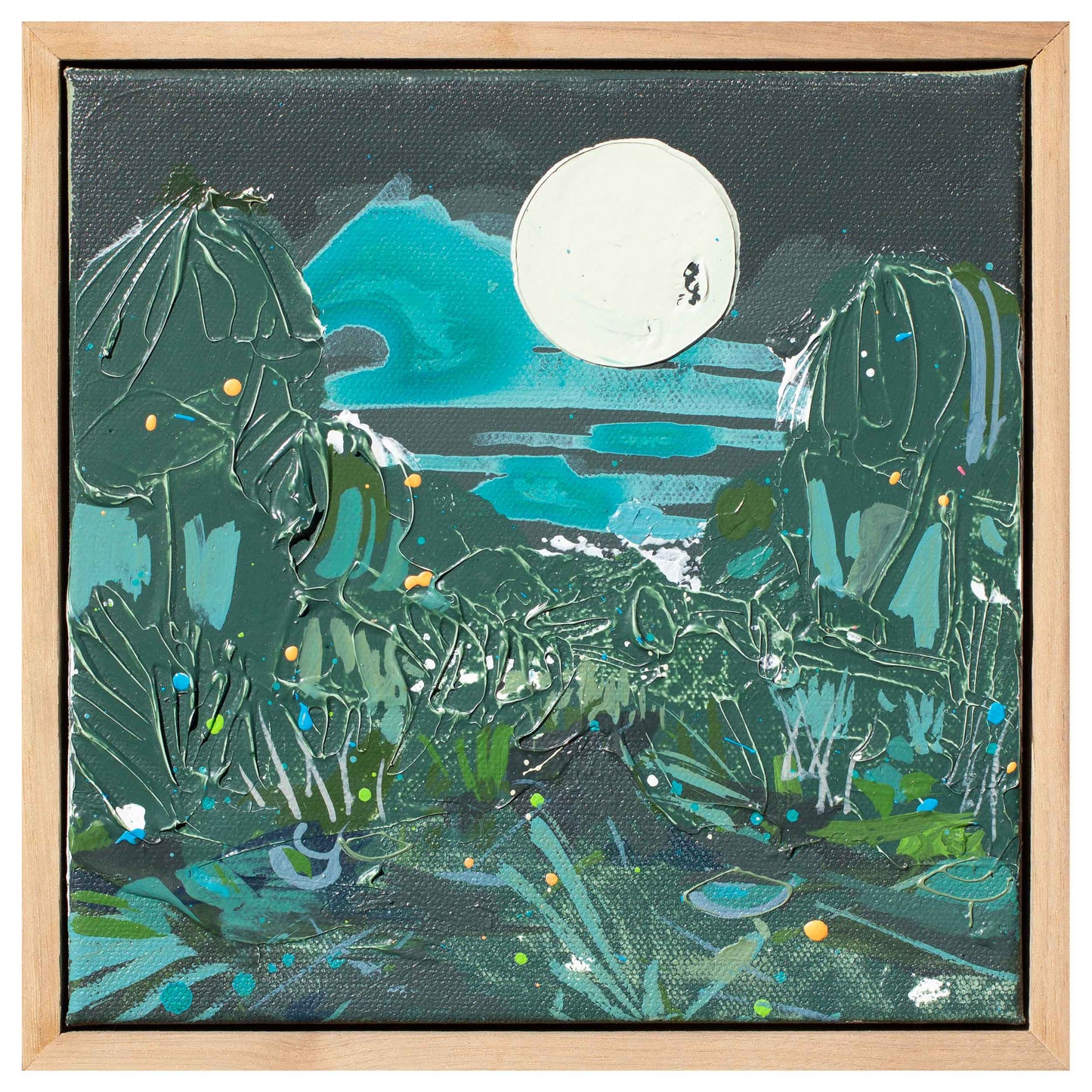 Full Moon - Florida Woods, 8" x 8"