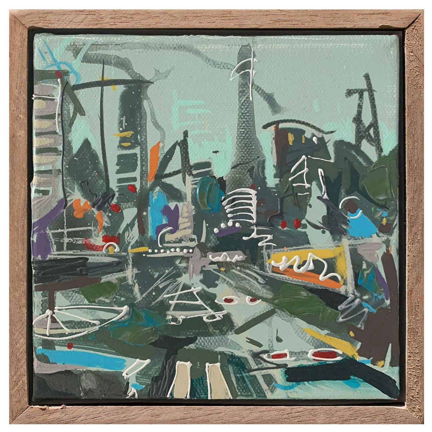 Little City, 6" x 6"