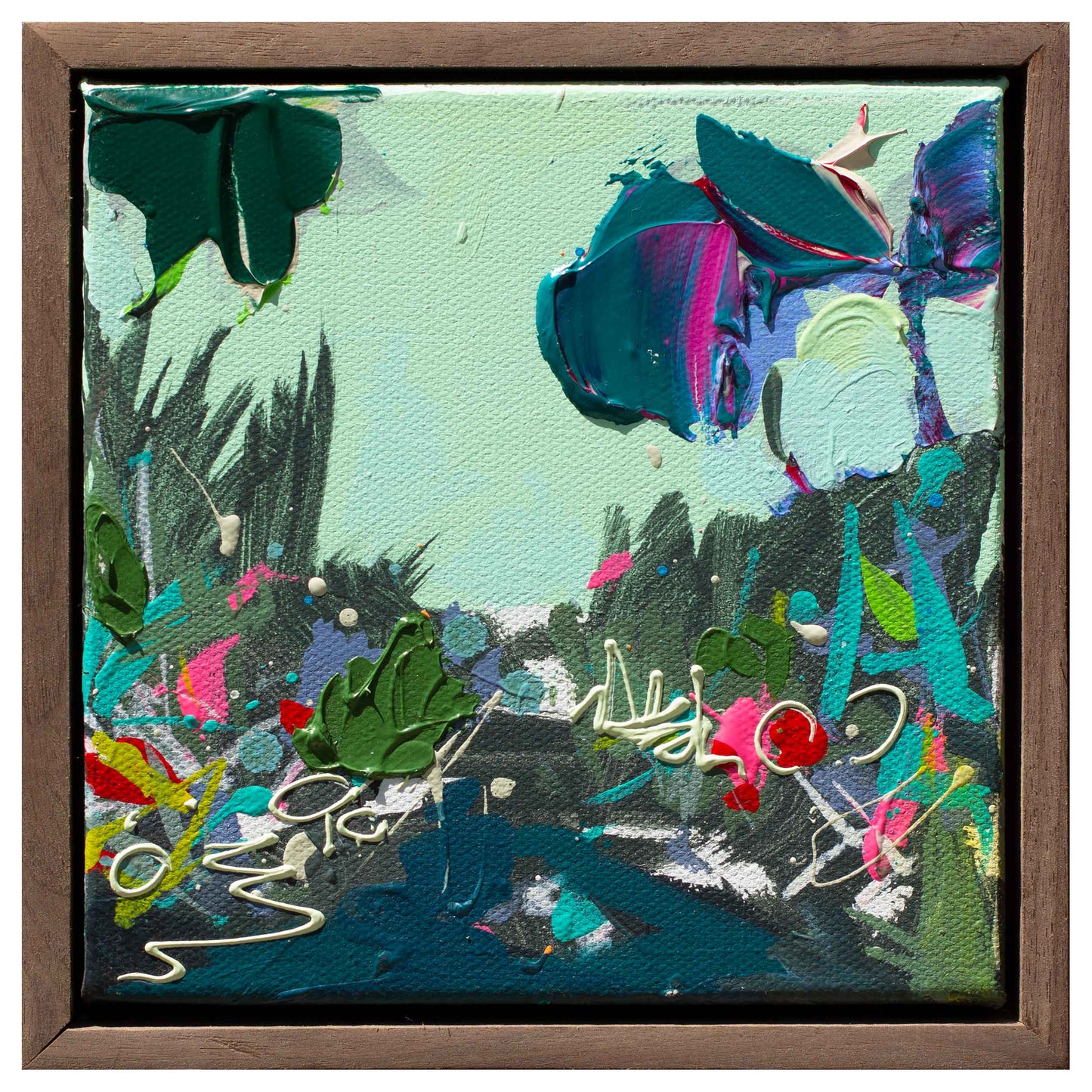Mushroom Creek Green #2, 6" x 6"