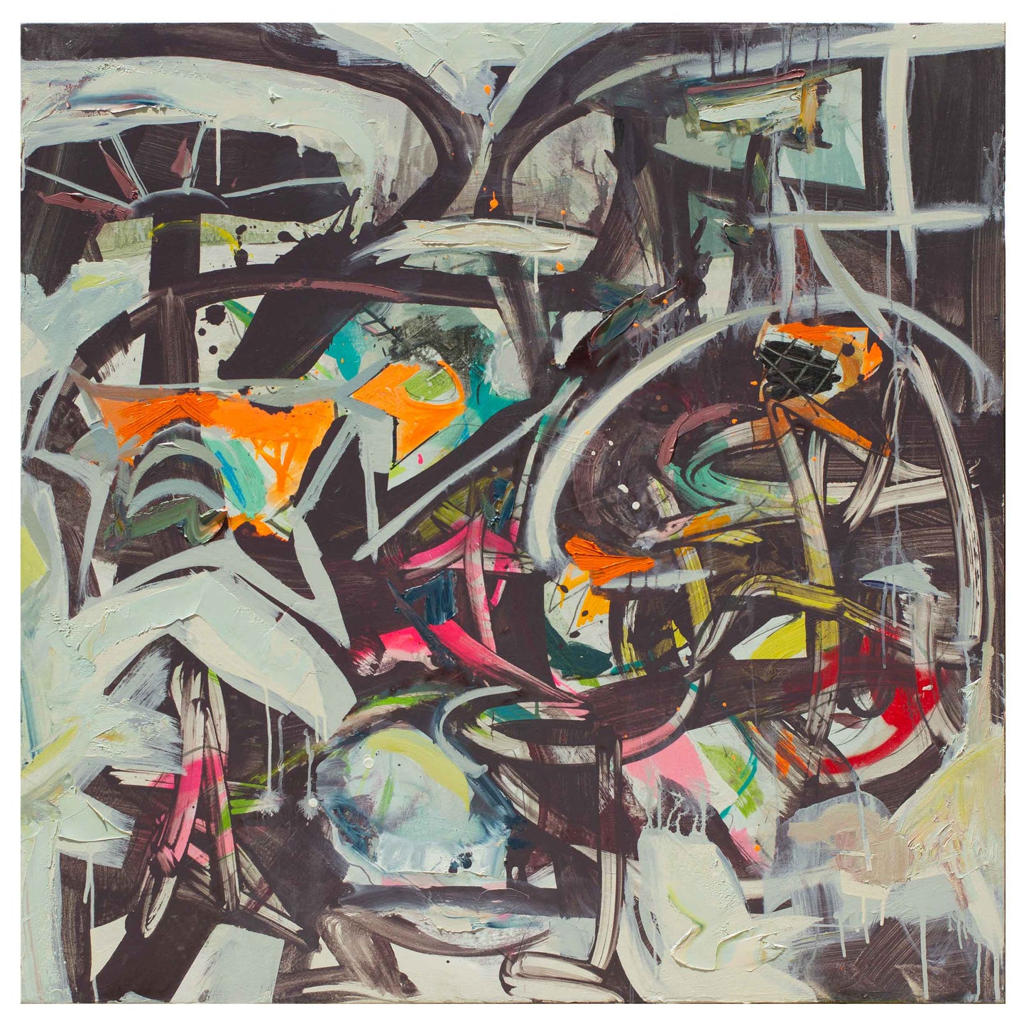Short Loop, 48" x 48"