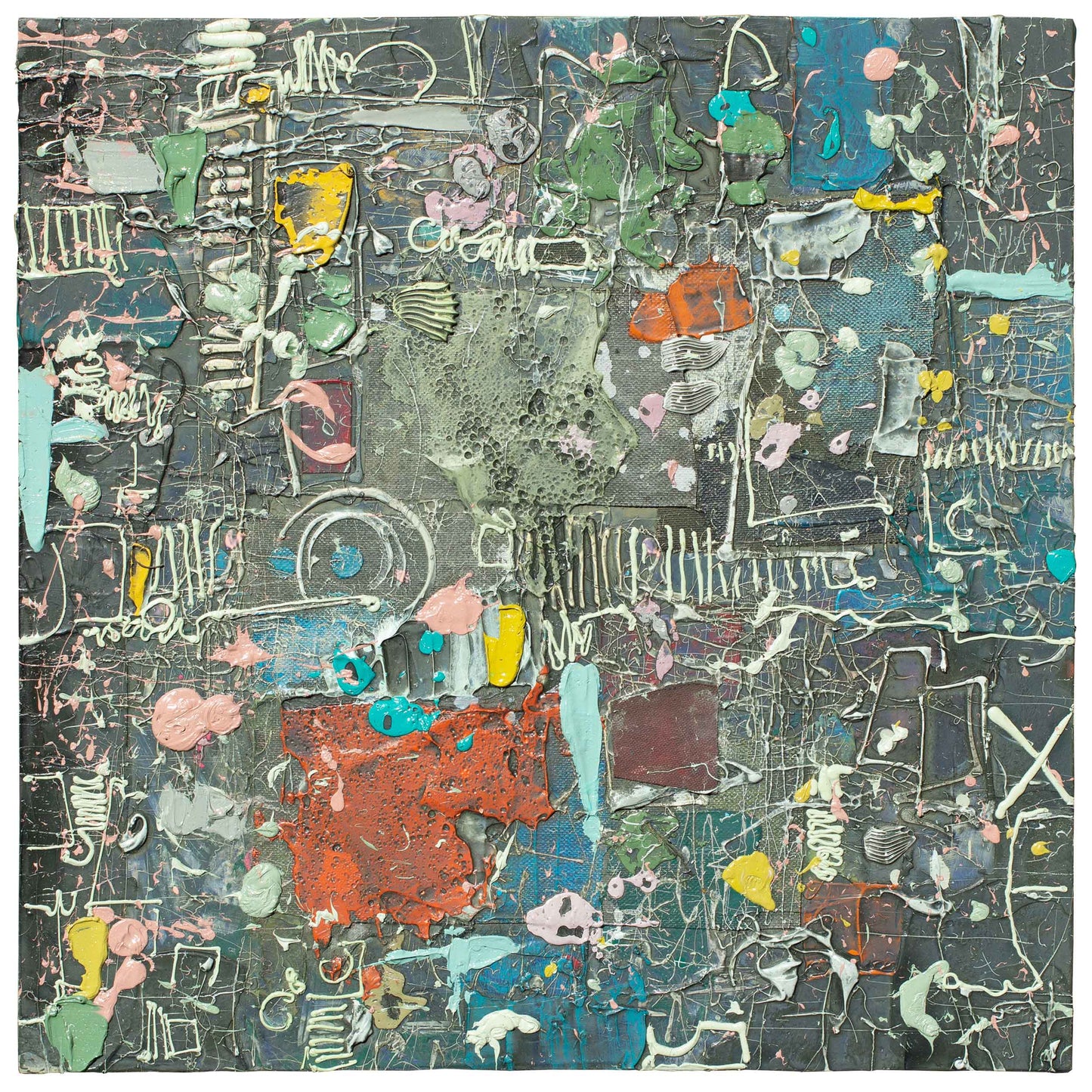 Coat of Many Colors #101, 16" x 16"
