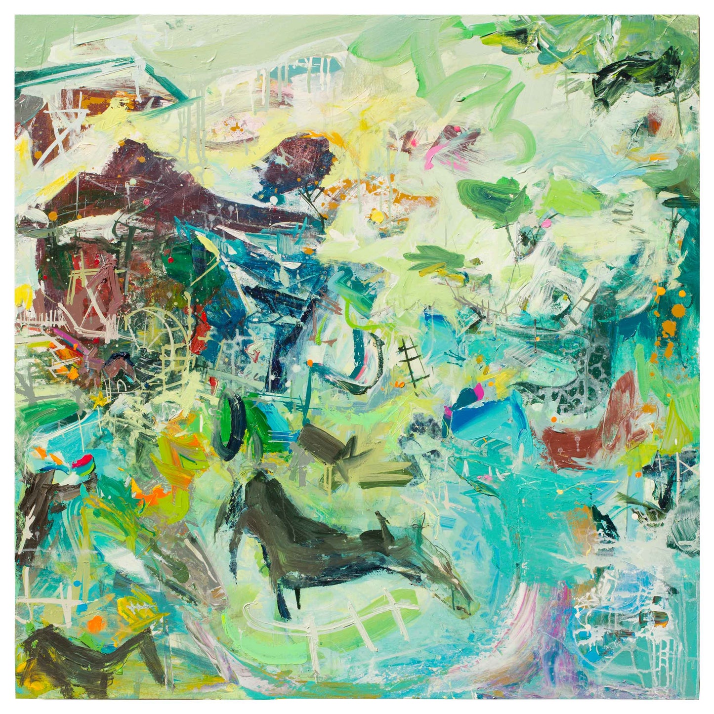 Uncle Joes Farm, 48" x 48"