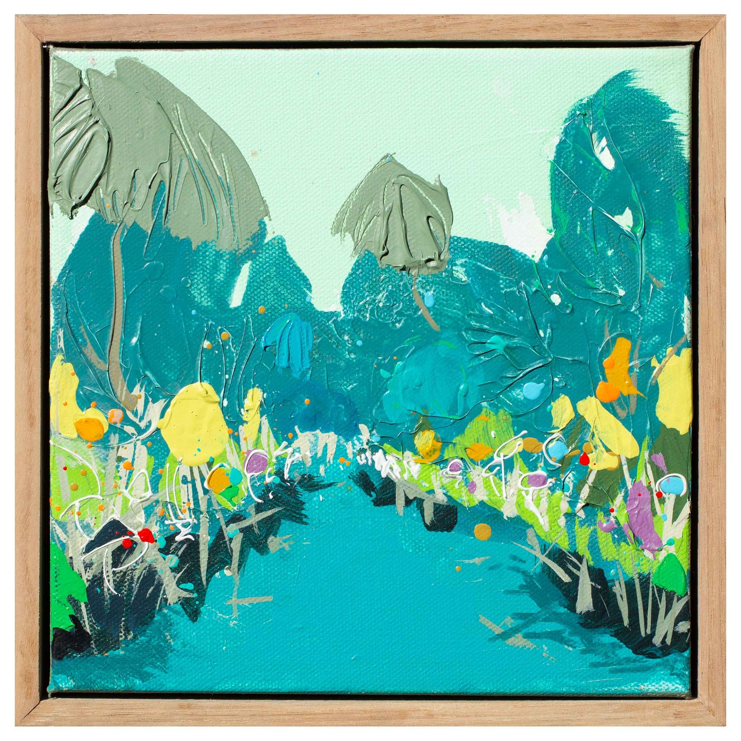 Little Spring Creek - Green, 8" x 8"