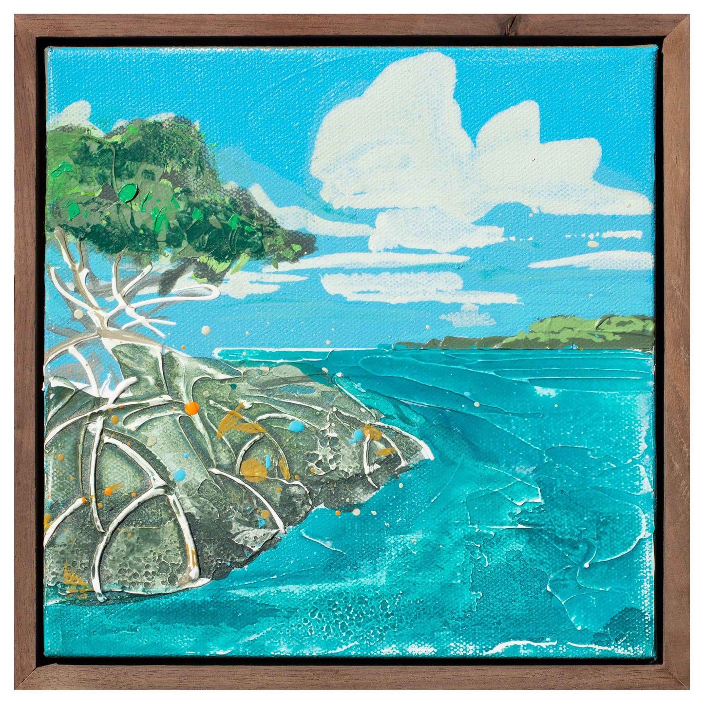 Mangrove in the bay, 8" x 8"