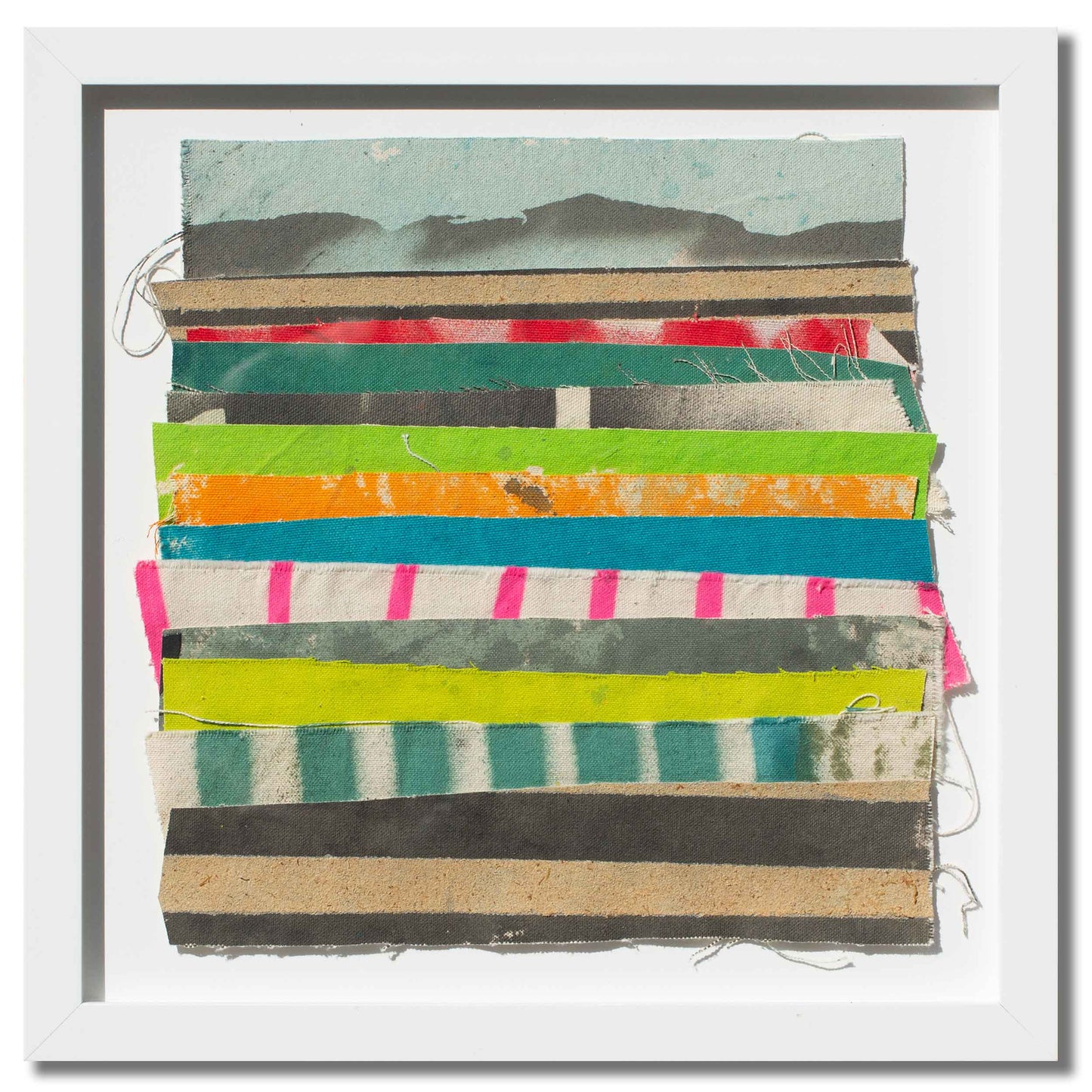 Colored Stripes, 11" x 11"