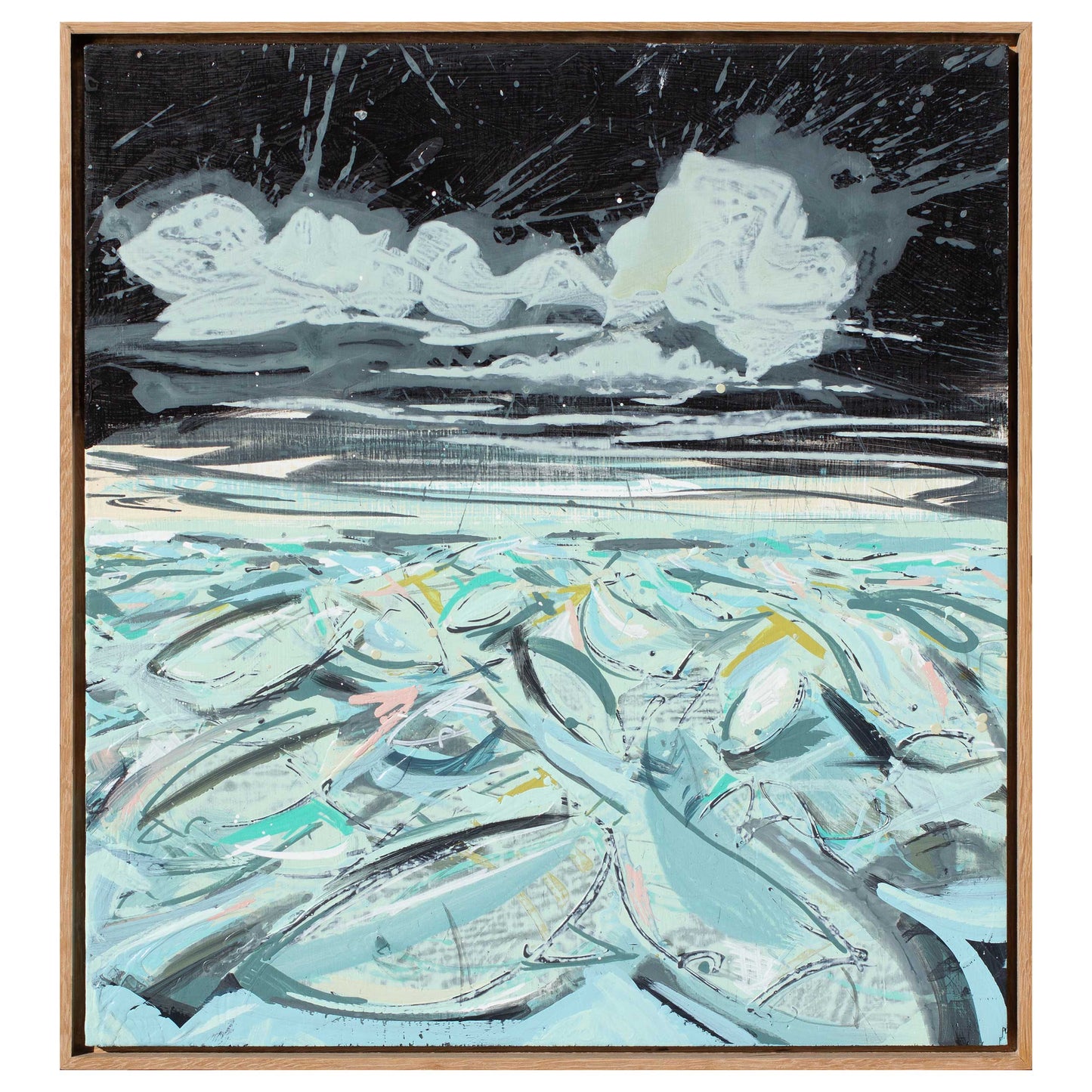 Bluefin at Night, 22" x 20"