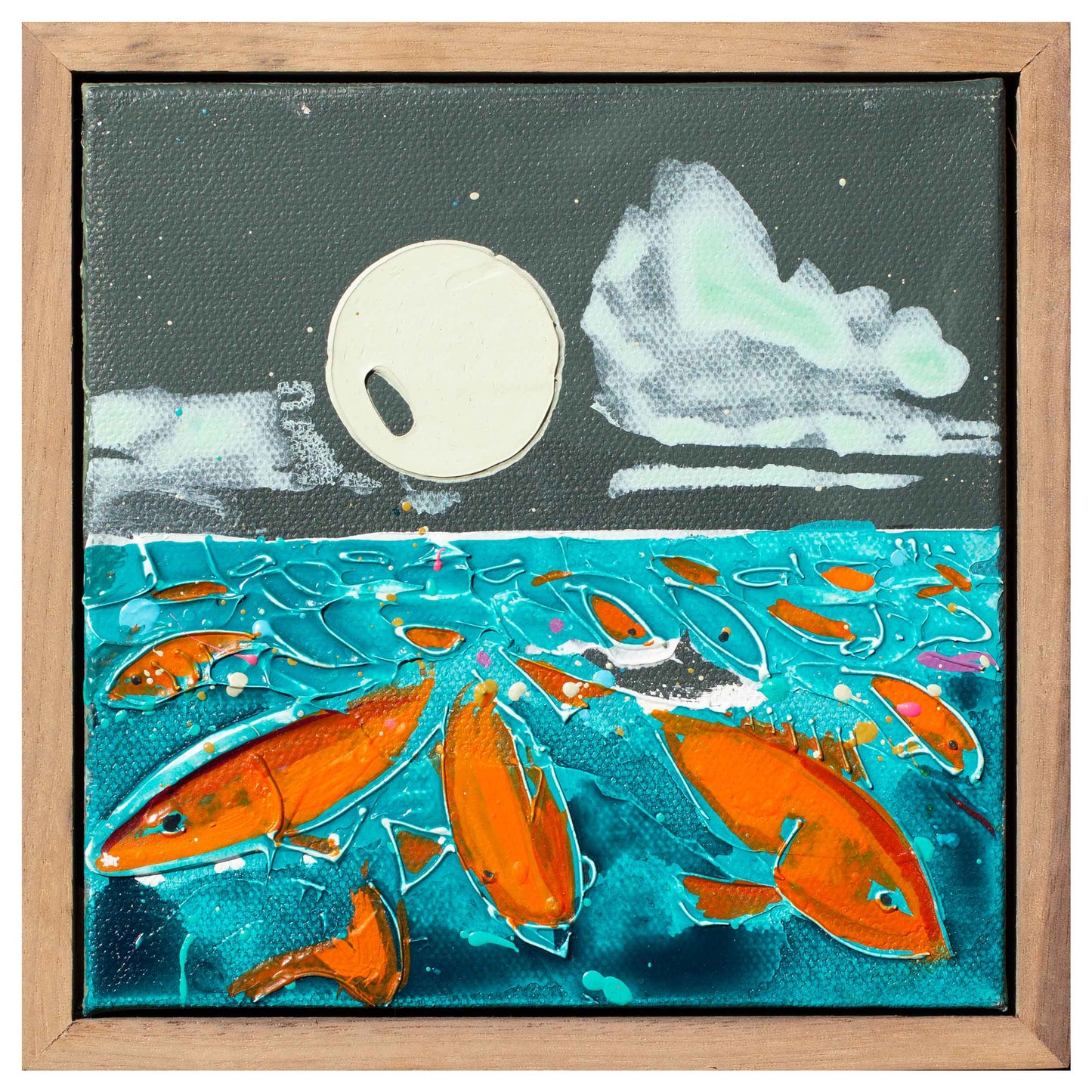 Full Moon - Mangrove Snapper, 6" x 6"