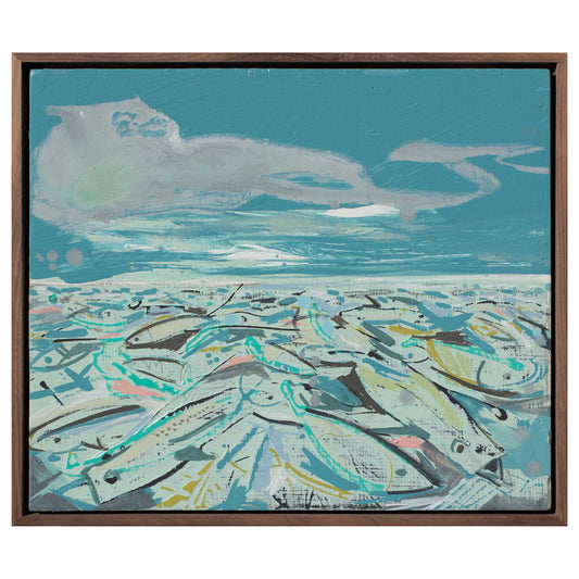 Blue Fish Soup, 12" x 17"