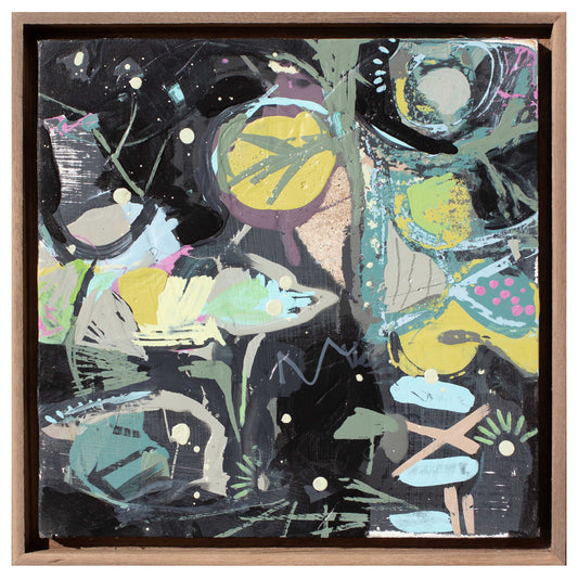 Night Blooms, 10" x 10"