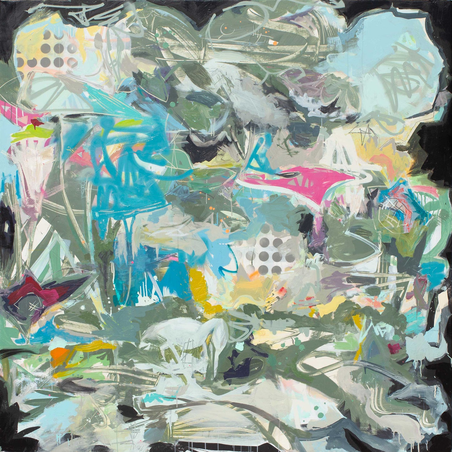 Pansy Bayou, 72" x 72"