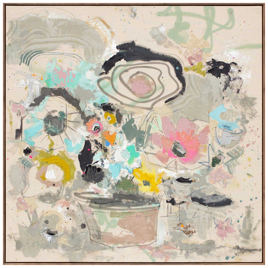 Pink Periwinkle, 48" x 48"